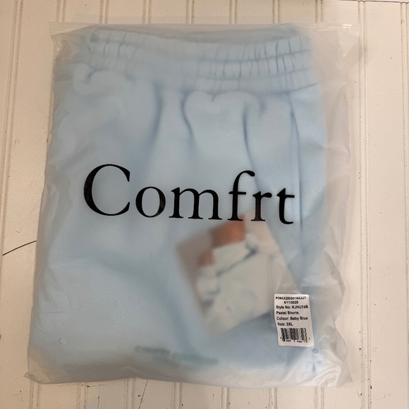 NEW Comfrt Pastel Shorts 3XL Baby Blue - Picture 2 of 4